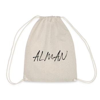 Alman saying font - Drawstring Bag - nature - Front