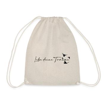 Live your dreams - Drawstring Bag - nature - Front