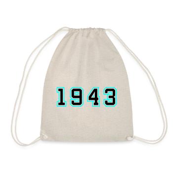 1943 Jahr Geburtstag - Turnbeutel - Natur - Vorne