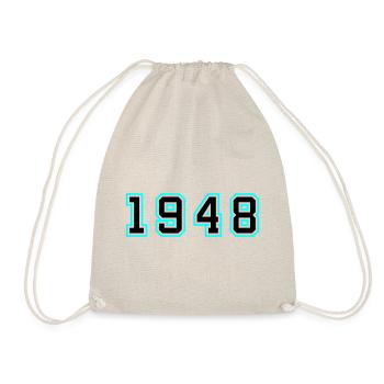1948 Jahr Geburtstag - Turnbeutel - Natur - Vorne
