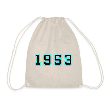 1953 Jahr Geburtstag - Turnbeutel - Natur - Vorne