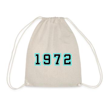 1972 Jahr Geburtstag - Turnbeutel - Natur - Vorne