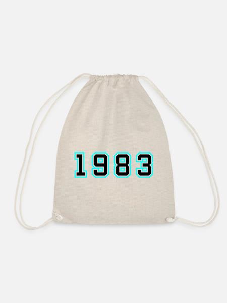 1983 Jahr Geburtstag - Turnbeutel - Natur