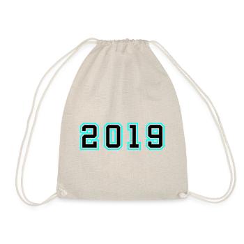 2019 Jahr Geburtstag - Turnbeutel - Natur - Vorne