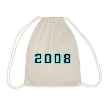 2008 Jahr Geburtstag - Turnbeutel - Natur - Vorne