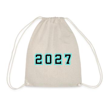 2027 Year Birthday - Drawstring Bag - nature - Front