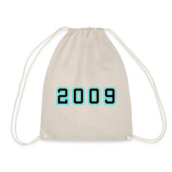 2009 Jahr Geburtstag - Turnbeutel - Natur - Vorne
