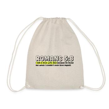 Romains 5:8 | Citation de la Bible - Sac de sport léger - nature - Devant