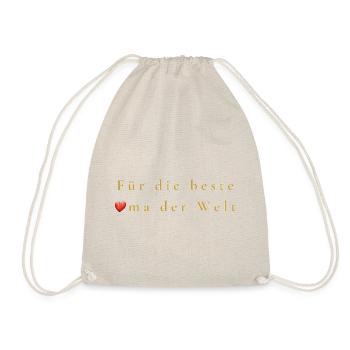 Für die beste Oma der Welt - Turnbeutel - Natur - Vorne