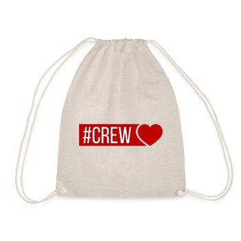 Crew Heart - Drawstring Bag - nature - Front