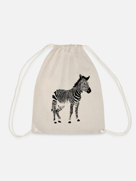 Zebra - Turnbeutel - Natur