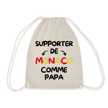 Supporter de Monaco comme papa - Sac de sport léger - nature - Devant