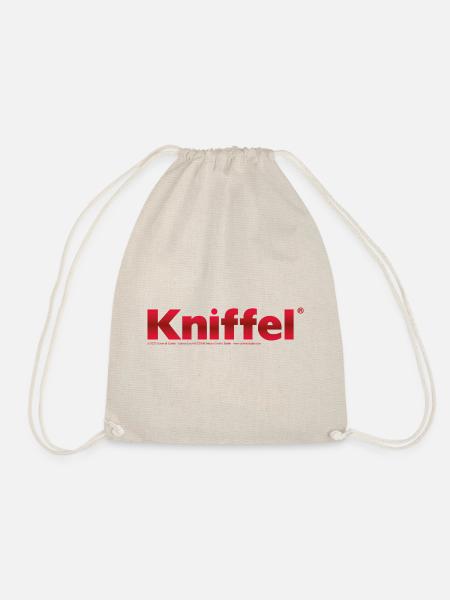 Kniffel Logo - Turnbeutel - Natur