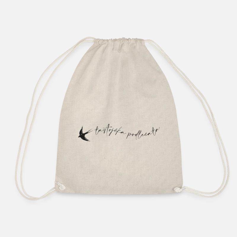 ŁASTOJČKA PODLEĆAŁA - Drawstring Bag - nature