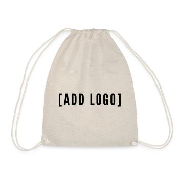 Add logo - Drawstring Bag - nature - Front