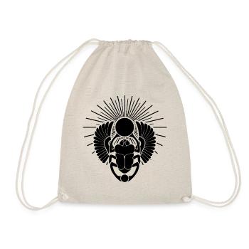 Scarabée Ailé Egyptien | Dieu De l'Egypte Antique - Sac de sport léger - nature - Devant