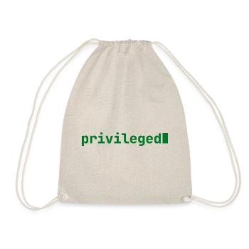 Feeling Privileged | Developer mood | dark - Turnbeutel - Natur - Vorne