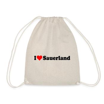 I love Sauerland - Turnbeutel - Natur - Vorne