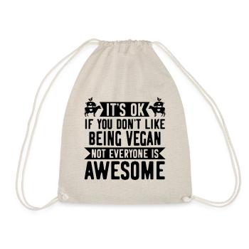 Vegan Vegan Vegan Sans Fil Noir - Sac de sport léger - nature - Devant