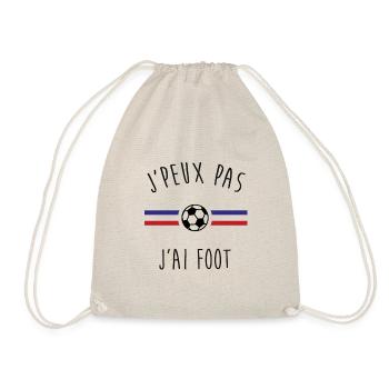 J'peux pas j'ai foot - Sac de sport léger - nature - Devant