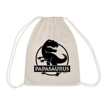 Papasaurus (Best Dad / Father / Daddy / POS) - Drawstring Bag - nature - Front