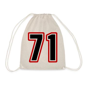 71 symbole de nombre - Sac de sport léger - nature - Devant