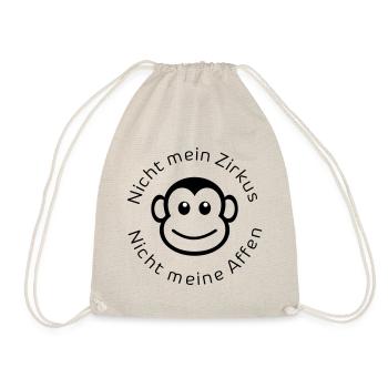 Nicht Mein Zirkus nicht meine Affen - Turnbeutel - Natur - Vorne