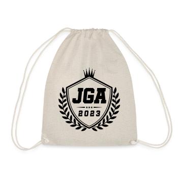 Jga 2023 Armoiries de l’enterrement de vie de garçon - Sac de sport léger - nature - Devant