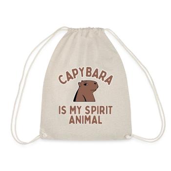 Capybara est mon animal spirituel - Sac de sport léger - nature - Devant