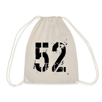Number 52 - Drawstring Bag - nature - Front