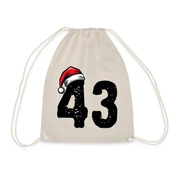 43 Numéro Noël - Sac de sport léger - nature - Devant