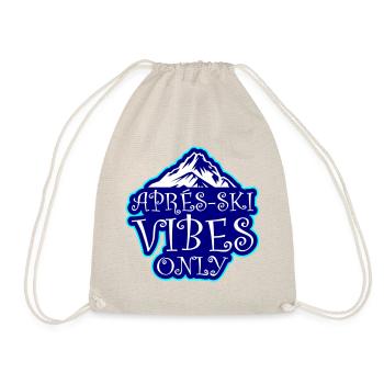Après-ski vibes only - Drawstring Bag - nature - Front