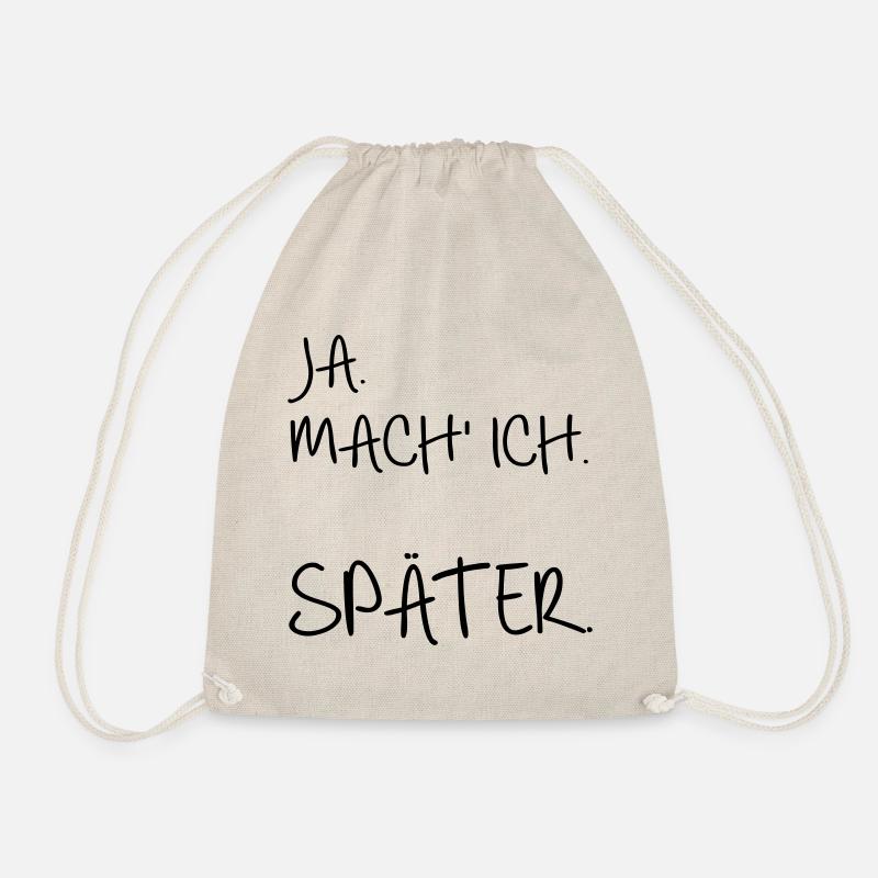 Prokrastination SPÄTER - Turnbeutel - Natur