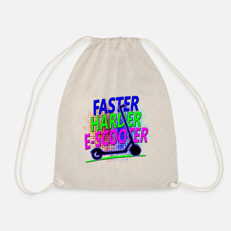 Faster Harder Escooter Elektroscooter E-Roller - Turnbeutel - Natur