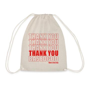 Thank You Based God Graphic - Sac de sport léger - nature - Devant