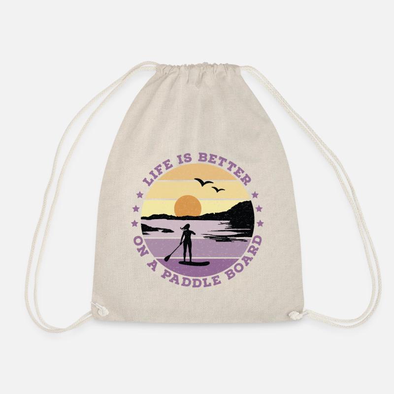 SUP - Life is better on a paddle board (Dames) - Sac de sport léger - nature