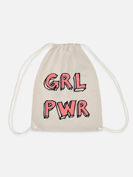 girl power - Turnbeutel - Natur