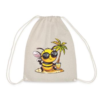 Biene Sommer Strand Urlaub - Turnbeutel - Natur - Vorne