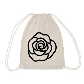 Pink Flower - Drawstring Bag - nature - Front
