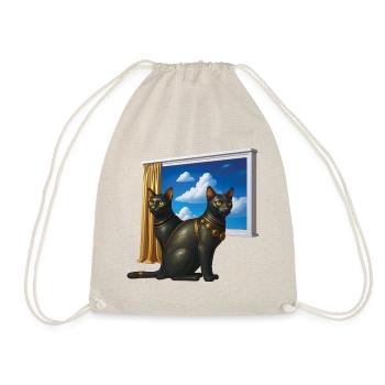 EGYPTIAN CATS - animals - Drawstring Bag - nature - Front