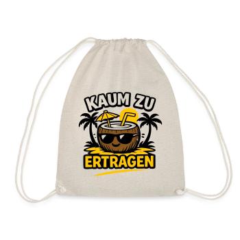 Kokosnuss Strandheld  - Turnbeutel - Natur - Vorne