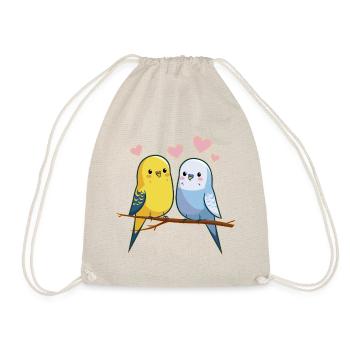 Budgies - Drawstring Bag - nature - Front