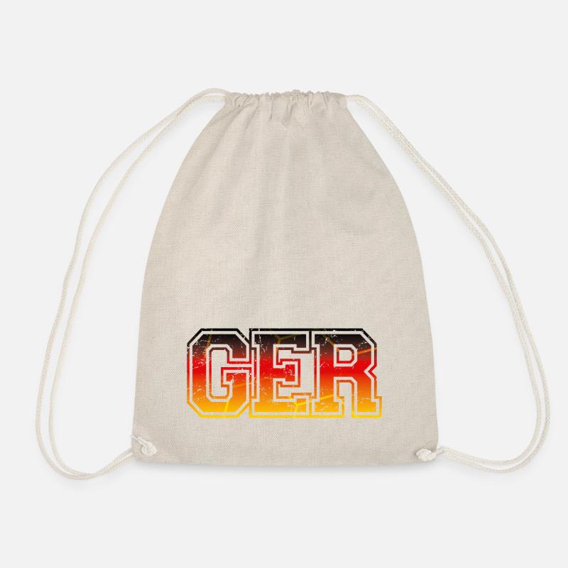 GER Deutschland Germany - Drawstring Bag - nature