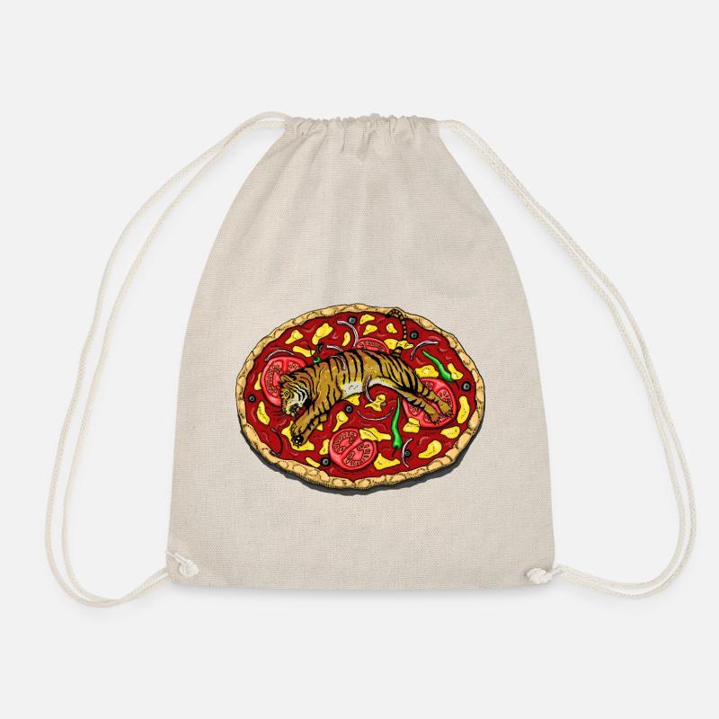TIGER PIZZA - Turnbeutel - Natur