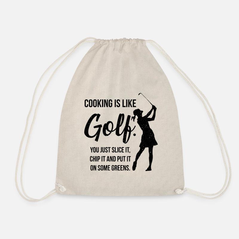 Golf Golfer Golfplatz Golfspieler Lustig - Turnbeutel - Natur