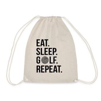 Golf Golfer Golf Course Golfer - Drawstring Bag - nature - Front