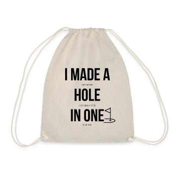 Golf Golfer Golf Course Golfer - Drawstring Bag - nature - Front