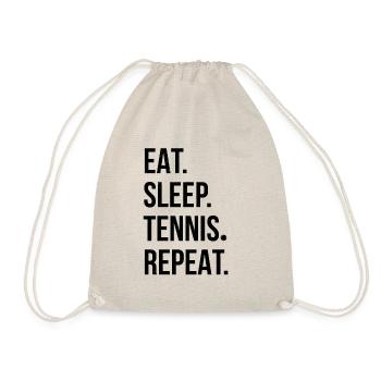 Tennis tennis player tennis court - Drawstring Bag - nature - Front