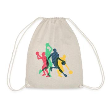 Basketball Basketballer Basketballmannschaft - Turnbeutel - Natur - Vorne