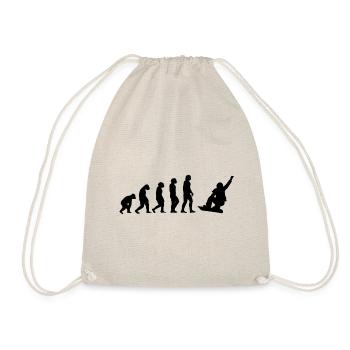 Snowboarding Snowboarding Snowboarding Snowboarder - Drawstring Bag - nature - Front